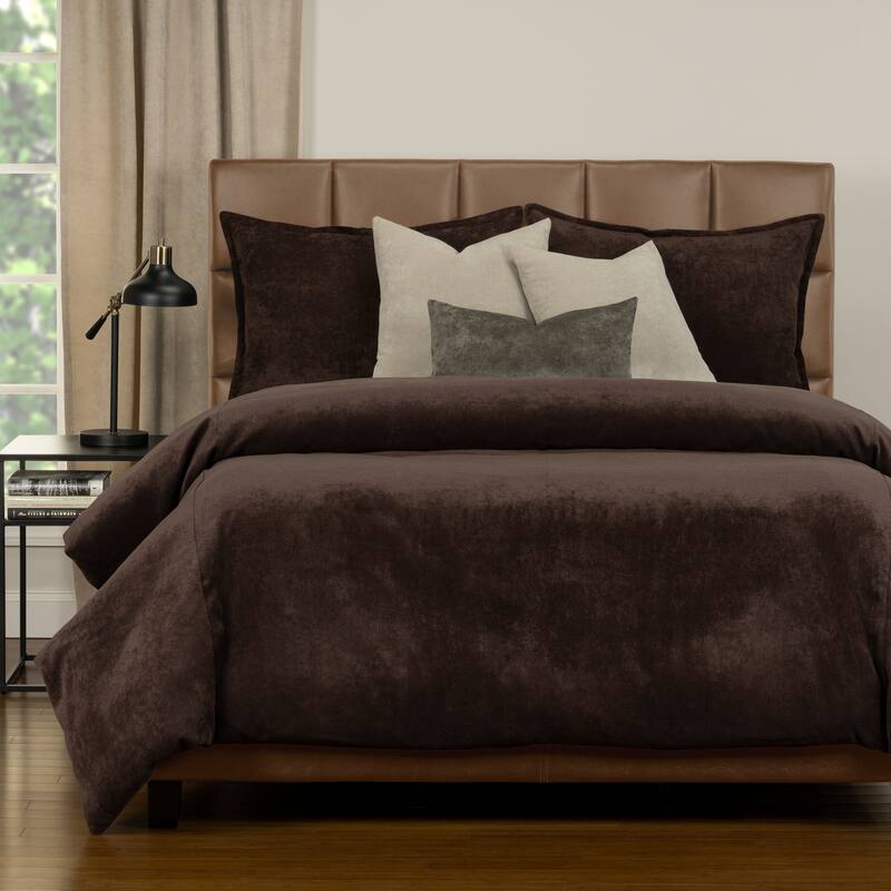 Mixology Padma 7 Piece Duvet Cover and Insert Set - Coffee Bean - Twin