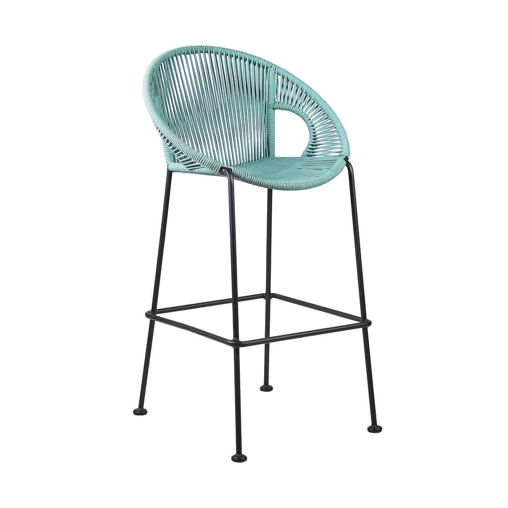 Acapulco Indoor Outdoor Steel and Rope Bar/Counter Stool