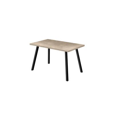 Rectangular Dining Table 60 Inch - Taupe Wood Look Kitchen Table for 6 People, Durable Everyday Seating - 36