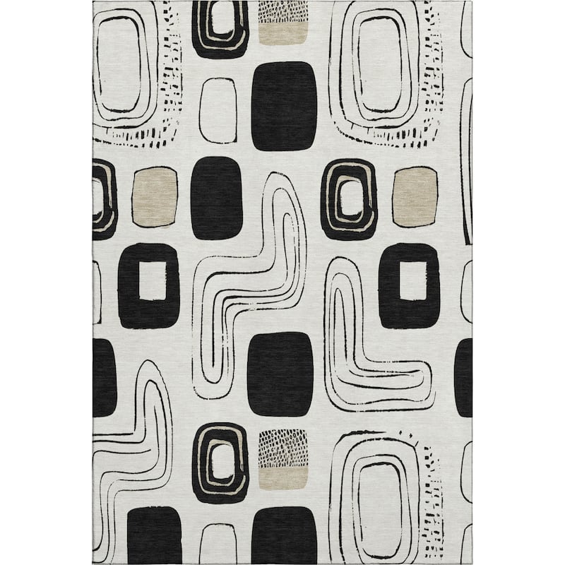 Premium Washable Super Soft Contemporary Elements Mayfield Rug
