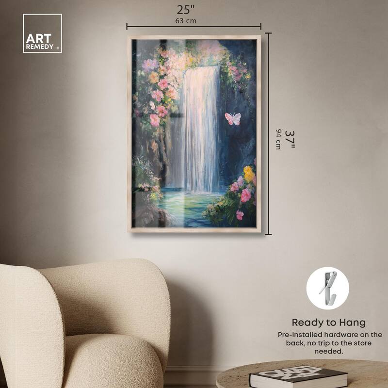 Hidden Falls I Shadowbox by Art Remedy