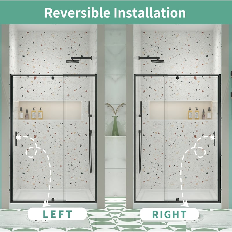 Piovt Swing Glass Shower Door - 54*71