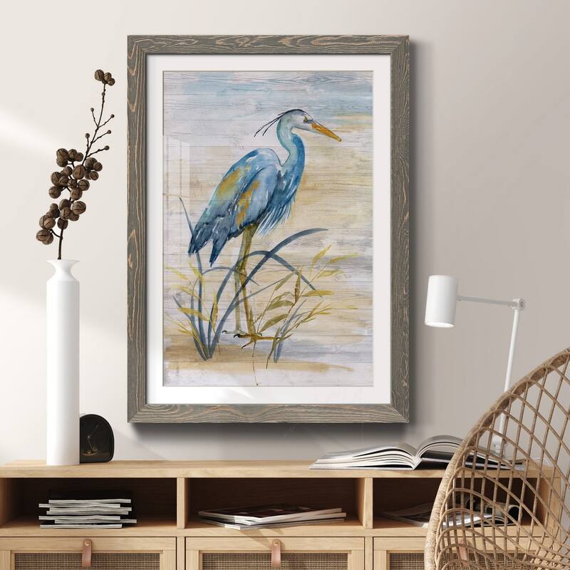 Blue Heron I-Premium Framed Print - Ready to Hang