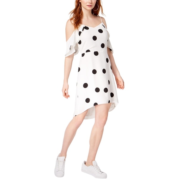 womens white cold shoulder dress