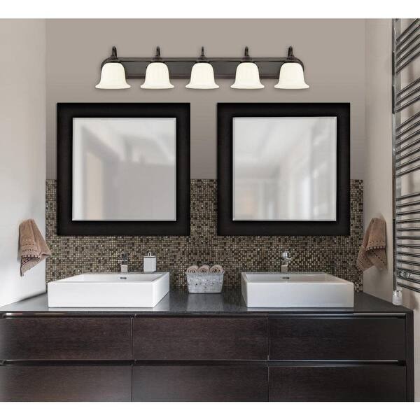 Westinghouse 6305200 Harwell 42 Wide 5 Light Bathroom Vanity Westinghouse 6305200 Harwell 42