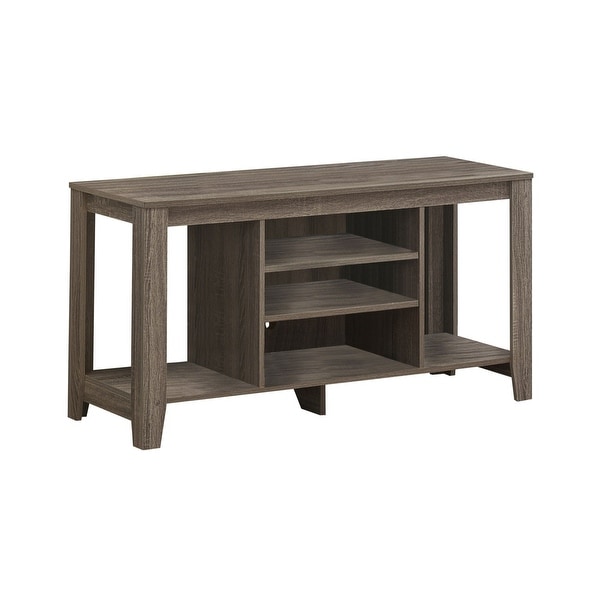 47.75" Taupe Brown Contemporary Style Rectangular TV Stand - N/A