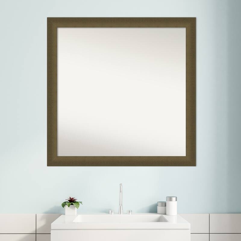 Blaine Narrow Non-Beveled Framed Bathroom Vanity Wall Mirror