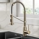 preview thumbnail 89 of 147, Kraus Bolden 2-Function 1-Handle Commercial Pulldown Kitchen Faucet KPF-1610 - 18" Height - SFACB - Spot Free Antique Champagne Bronze