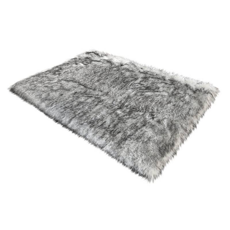 Legacy Home Faux Sheepskin Square Shag Area Rug