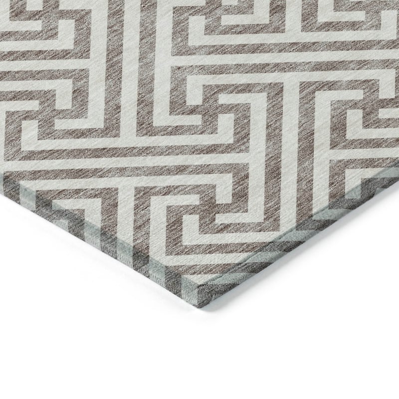 Machine Washable Indoor/ Outdoor Chantille Geo Modern Rug