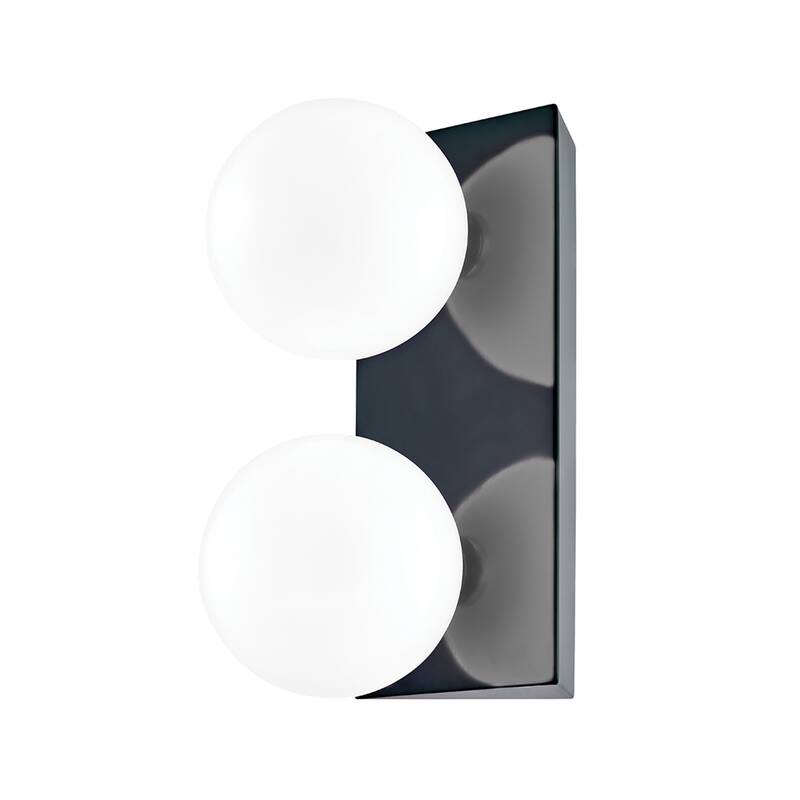 Porch & Den Briles Opal Glossy Glass Bath Bracket