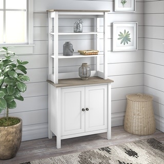 Mayfield 5 Shelf Bookcase with Doors by Bush Furniture - Bed Bath ...