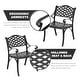 preview thumbnail 11 of 11, Nuu Garden 5-Piece Cast Aluminum Patio Dining Set with Umbrella Hole and Wide Seat