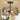 Farmhouse 2-Light Wood Grain Drum Semi-Flush Mount Ceiling Light - D13" x H10.5"