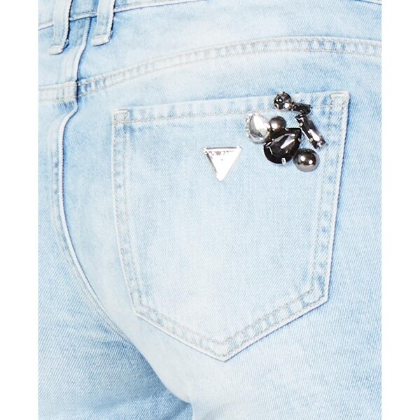 guess jeans marilyn 3 zip skinny low