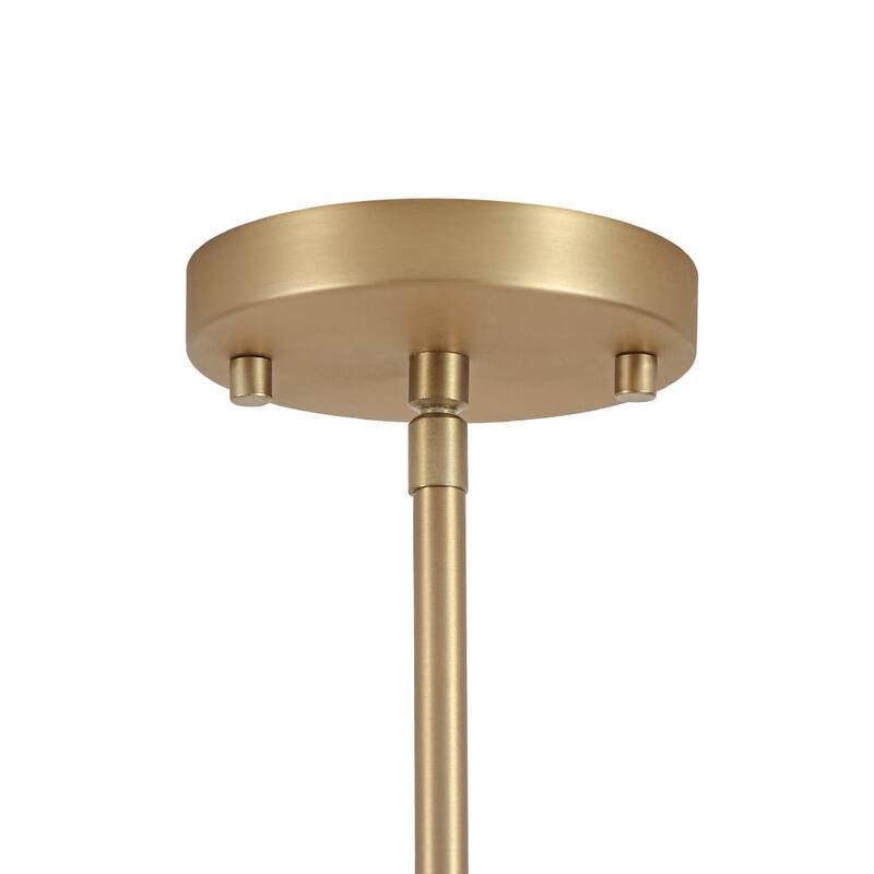 Mid-Century 4-Light Square White Fabric Cage Pendant Chandelier