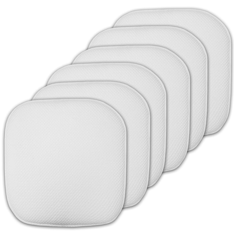 16-in. Square Non-slip Memory Foam Seat Cushions (2 OR 4)