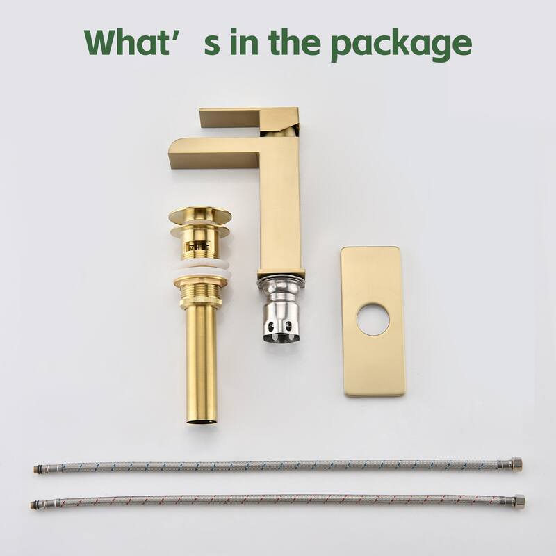 Topcraft Single Handle Waterfall Bathroom Faucet with Baseplate