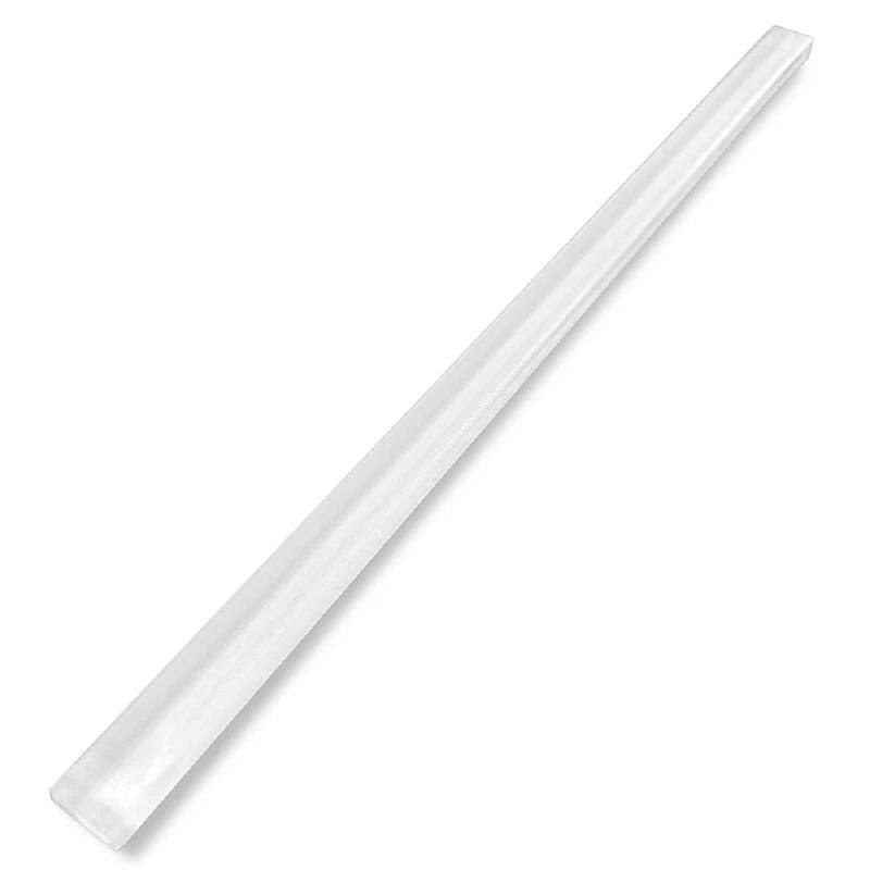 Apollo tile 0.5" x 12" Glacier Glossy White Glass Tile (0.5 sq ft/case) - 10 Pack