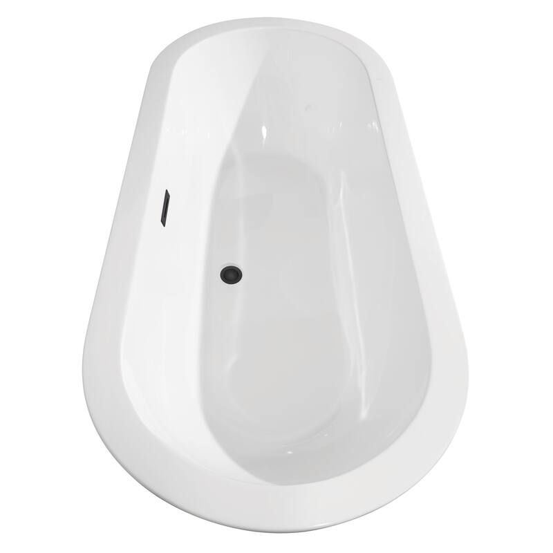 Wyndham Collection Soho 68" Free Standing Acrylic Soaking Tub with