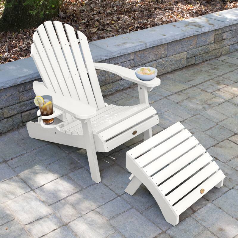 Mandalay Outdoor Chair, Ottoman, and Cupholder Set
