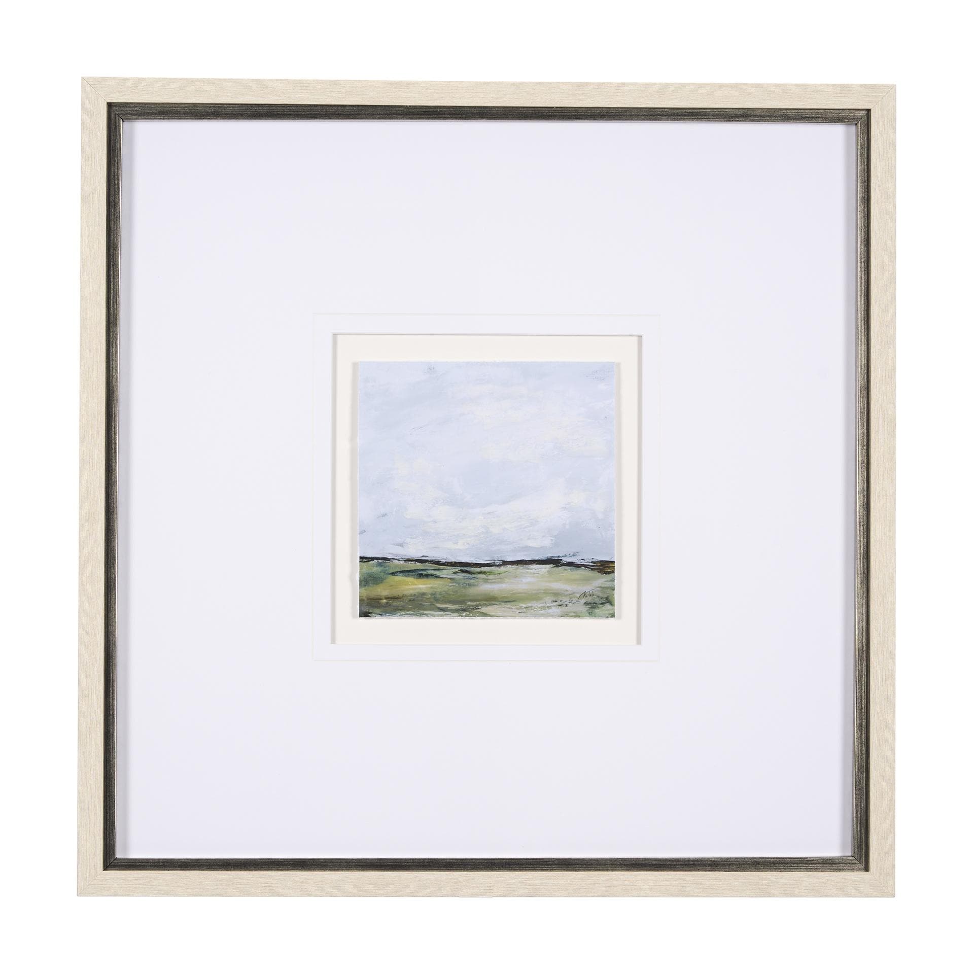 Springs Coming II by Mercana Studio a Hand Embellished Textured Framed Art Print Matted under Glass