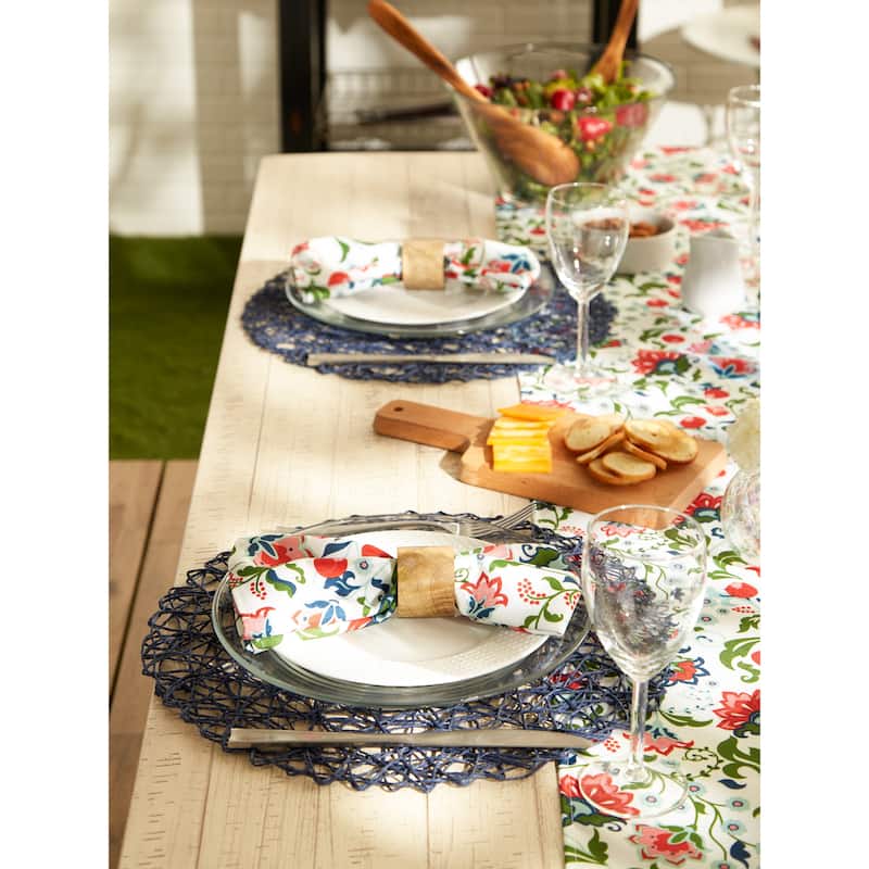 DII Garden Floral Print Outdoor Napkin (Set of 6)