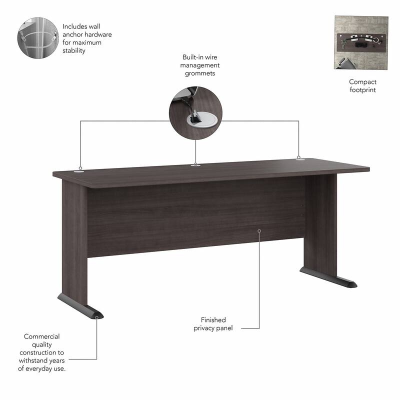 Studio A 72W Computer Desk with Drawers by Bush Business Furniture