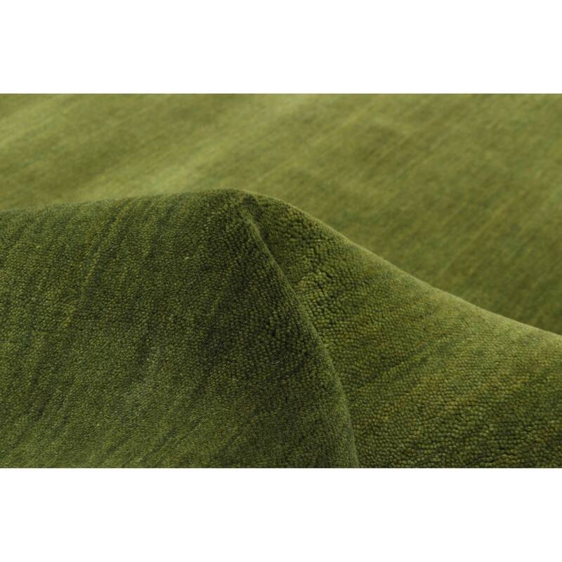 ECARPETGALLERY Hand Loomed Kashkuli Gabbeh Green Wool Rug - 5'3 x 7'6