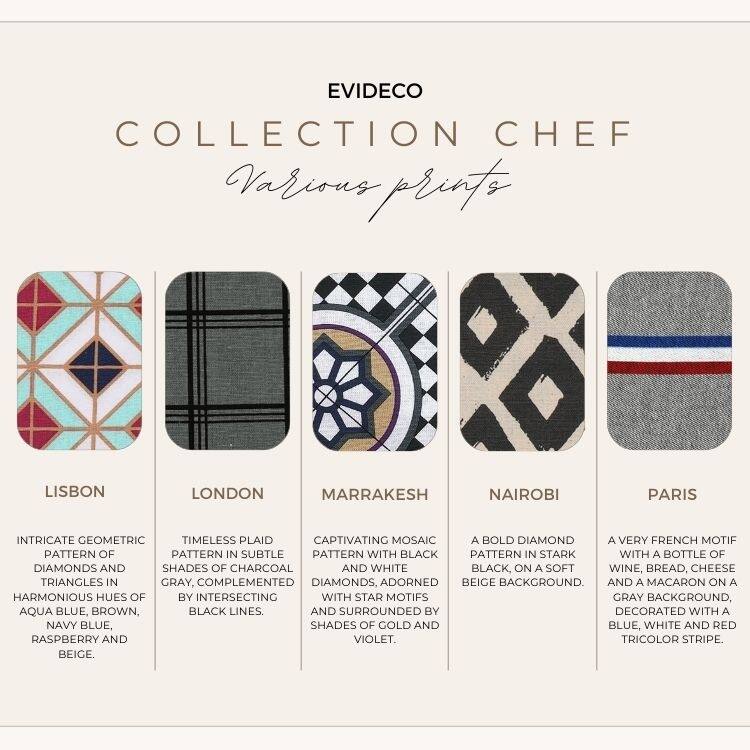 Chef's Vibrant Geometric Design Cotton Kitchen Towel - 28x20 Inch - Stylish Kitchen Essential - 28"L x 20"W x 0.1"H