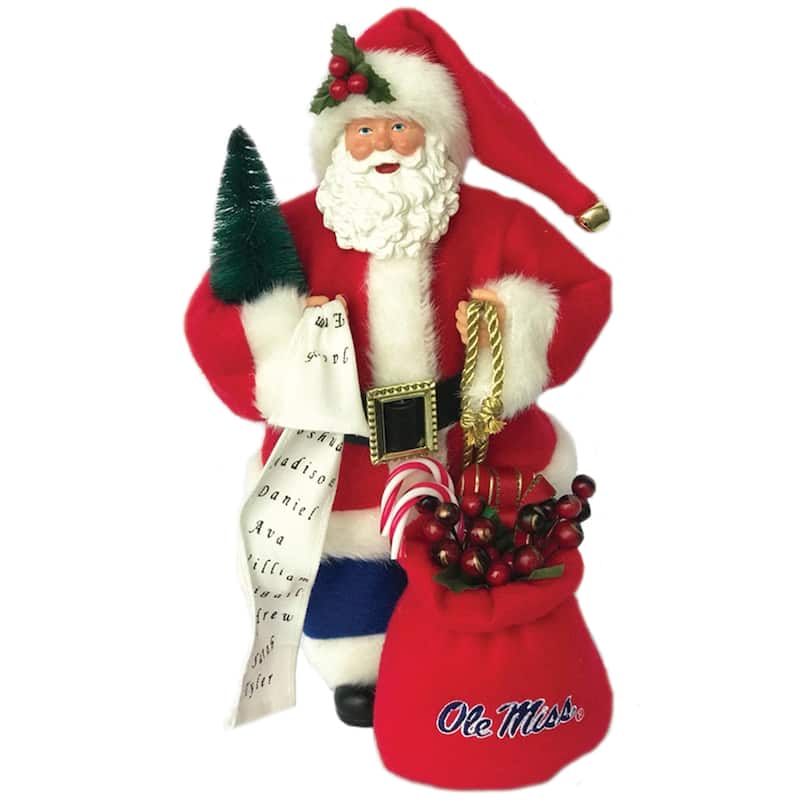 12 inch Mississippi Santa - red