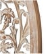 preview thumbnail 7 of 22, Brown Wooden Handmade Arched Floral Wall Decor with Intricate Carvings (Set of 2)