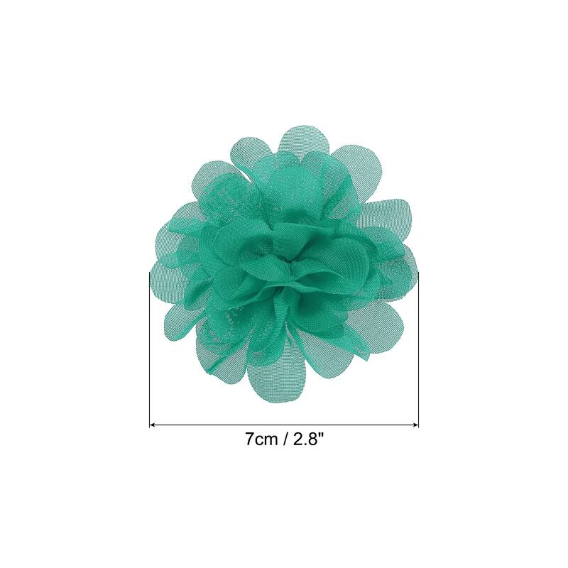 10Pcs Chiffon Flowers Fabric Flower Sewing Fabric Appliques