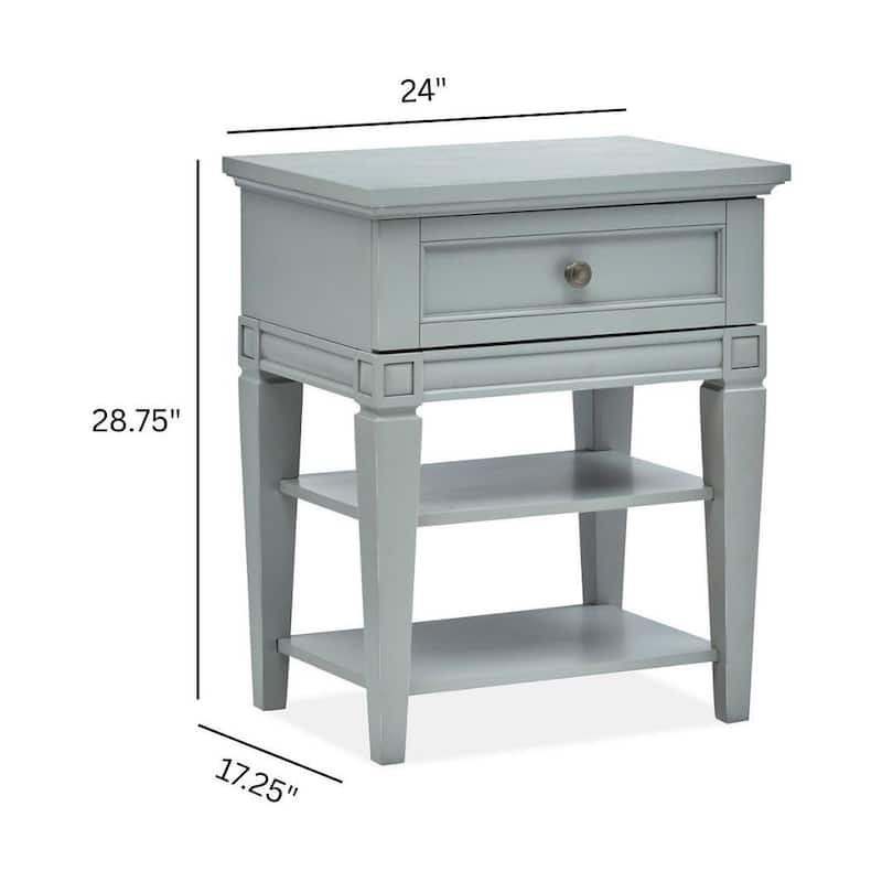 Magnussen Home Glenbrook Pebble Open Nightstand
