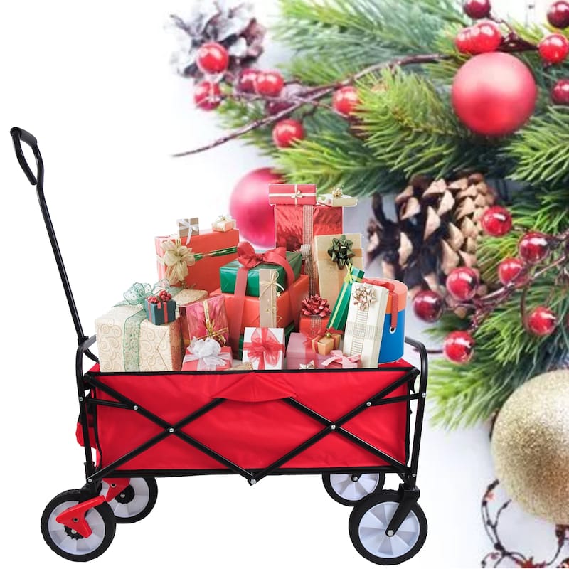 Folding Wagon Versatile Garden & Beach Cart ‚Äì Metal Construction