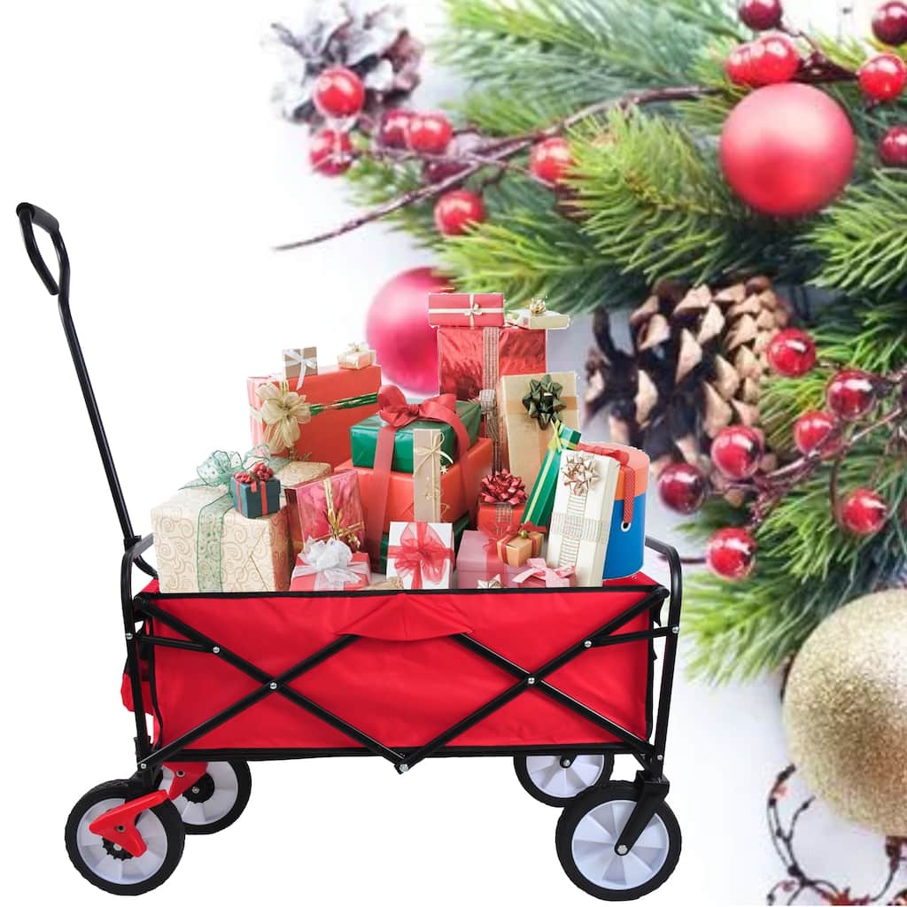Folding Wagon Versatile Garden & Beach Cart ‚Äì Metal Construction