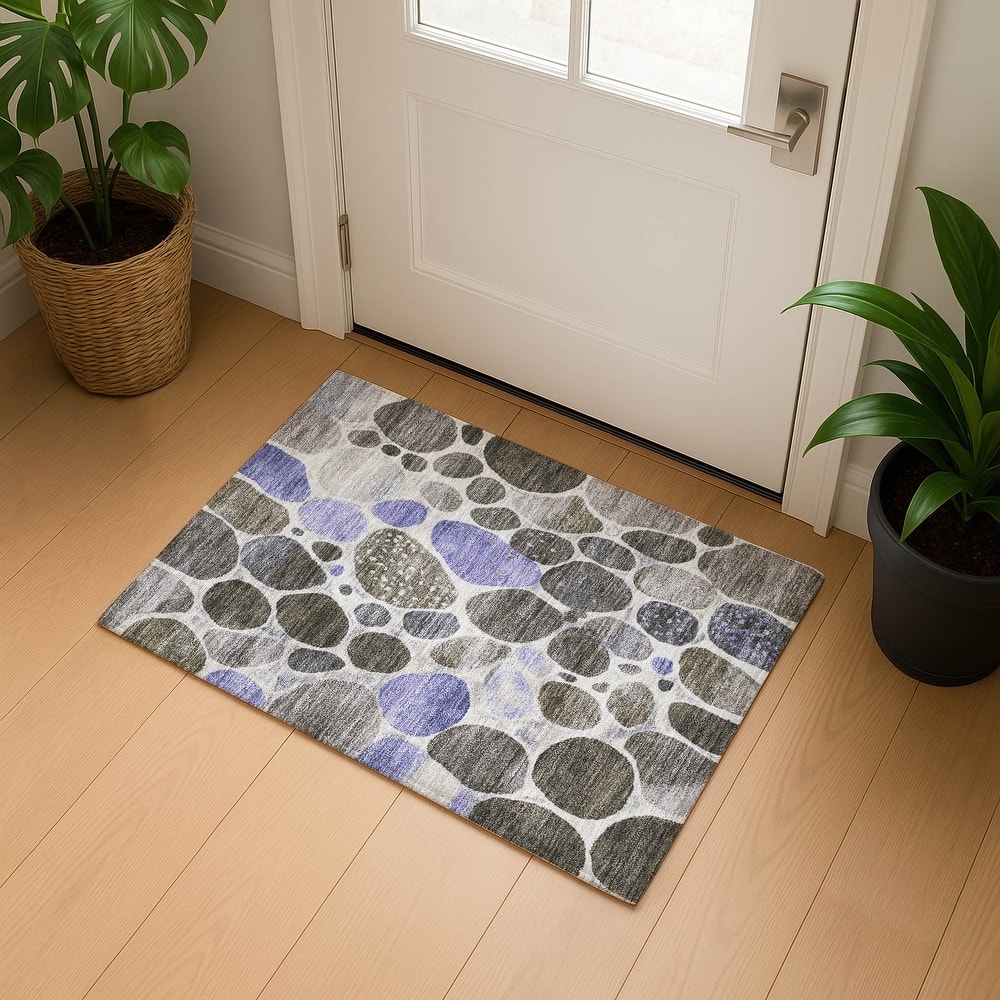 Premium Washable Super Soft Contemporary Cobble Mayfield Rug