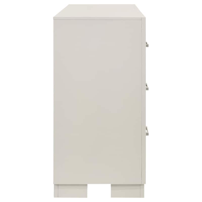 Jessica Contemporary Wood 6-drawer Dresser Cream White