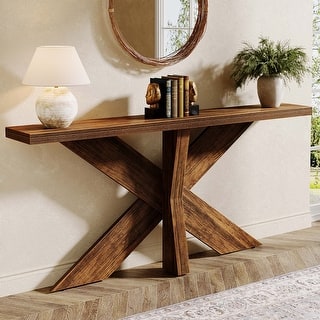 70.9" Extra Long Farmhouse Console Sofa Table for Entryway Hallway