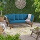 preview thumbnail 3 of 24, Ottavio Outdoor Daybed with Cushions by Christopher Knight Home