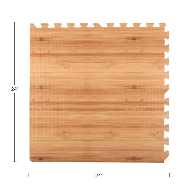 EVA Foam Floor Tiles 6-Pack - 24 SQFT Puzzle Mats - Interlocking Foam Tiles for Family Room or Gym Flooring by Stalwart