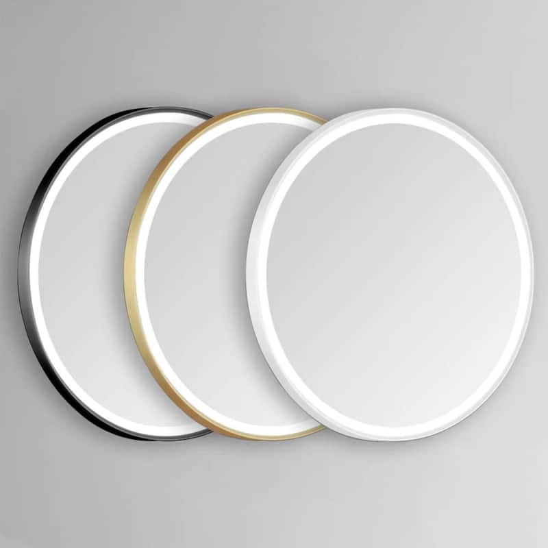 Modern Mirrors Sola Round Lighted Wall Mounted Bathroom LED Vanity Mirror