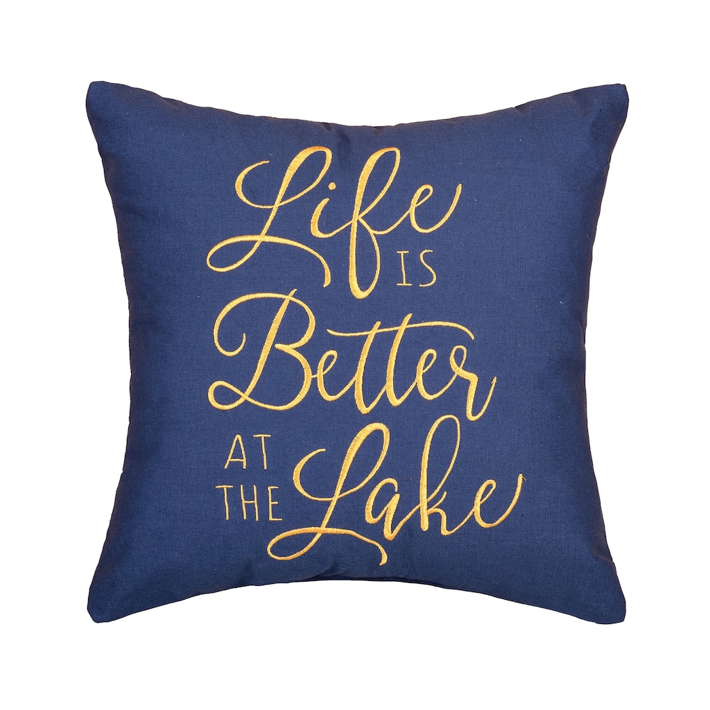 Life Is Better At Lake Pillow