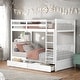 preview thumbnail 55 of 68, American Classic Traditional Style Twin-over-Twin Bunk Bed with Ladders and Two Storage Drawers