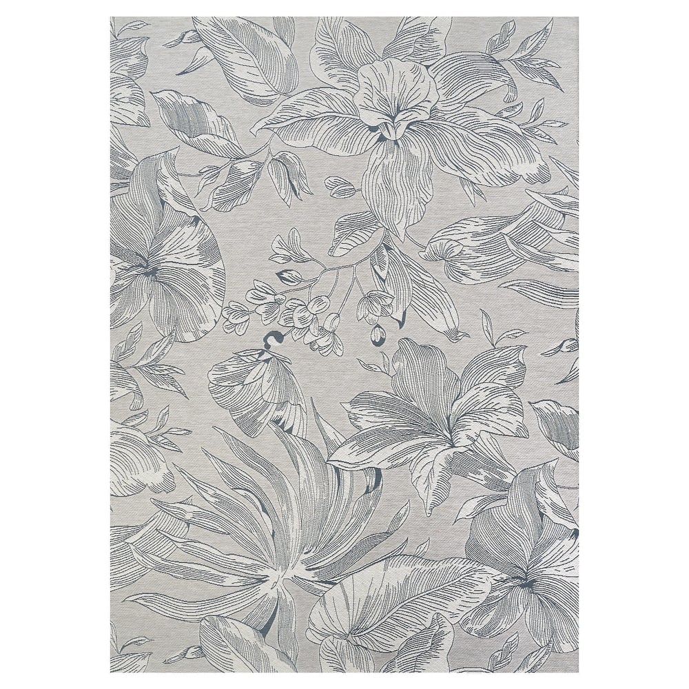 Dream Decor Rugs Gelato Bellflower Floral Indoor Outdoor Area Rug