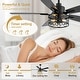 preview thumbnail 20 of 38, Cusp Barn 52/60/72 Inch Farmhouse Caged Ceiling Fan with Lights and Remote, Industiral 6 Speeds Chandelier Ceiling Fan
