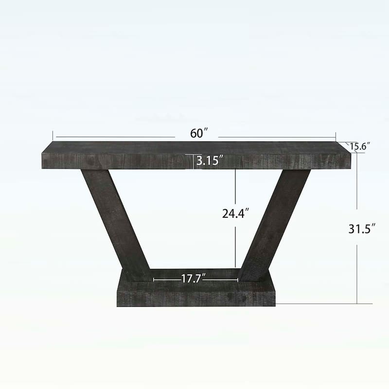 Console Table with 2-Tier Wood Storage,for Hallway,Living Room & Behind Sofa
