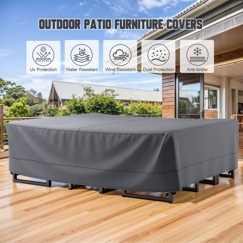 None Durable Outdoor Furniture Cover 600D Oxford Fabric