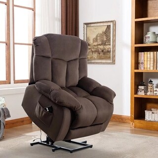 Heavy Duty Power Lift Recliner Chair for Elderly with Overstuffed Design