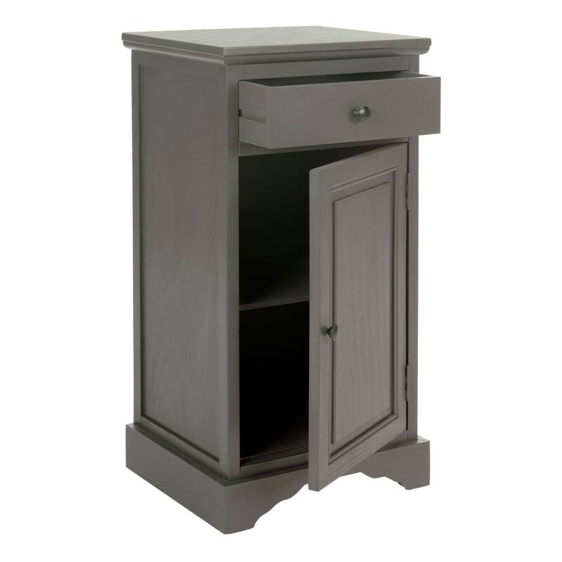 SAFAVIEH Jett Grey Storage Cabinet - 15.9" x 13.8" x 31.5"
